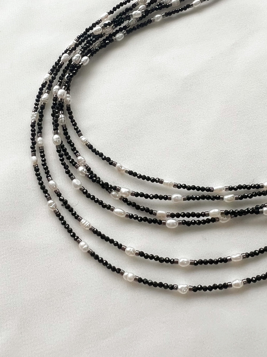 Fashion Handmade Round Beads Necklace For Men 6mm/8mm Black Shiny Stone  Tassel Charm Necklaces Women Jewelry 108 Mala Rosary | Fruugo UK